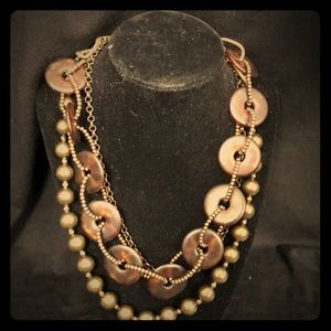 Brown fashion necklace